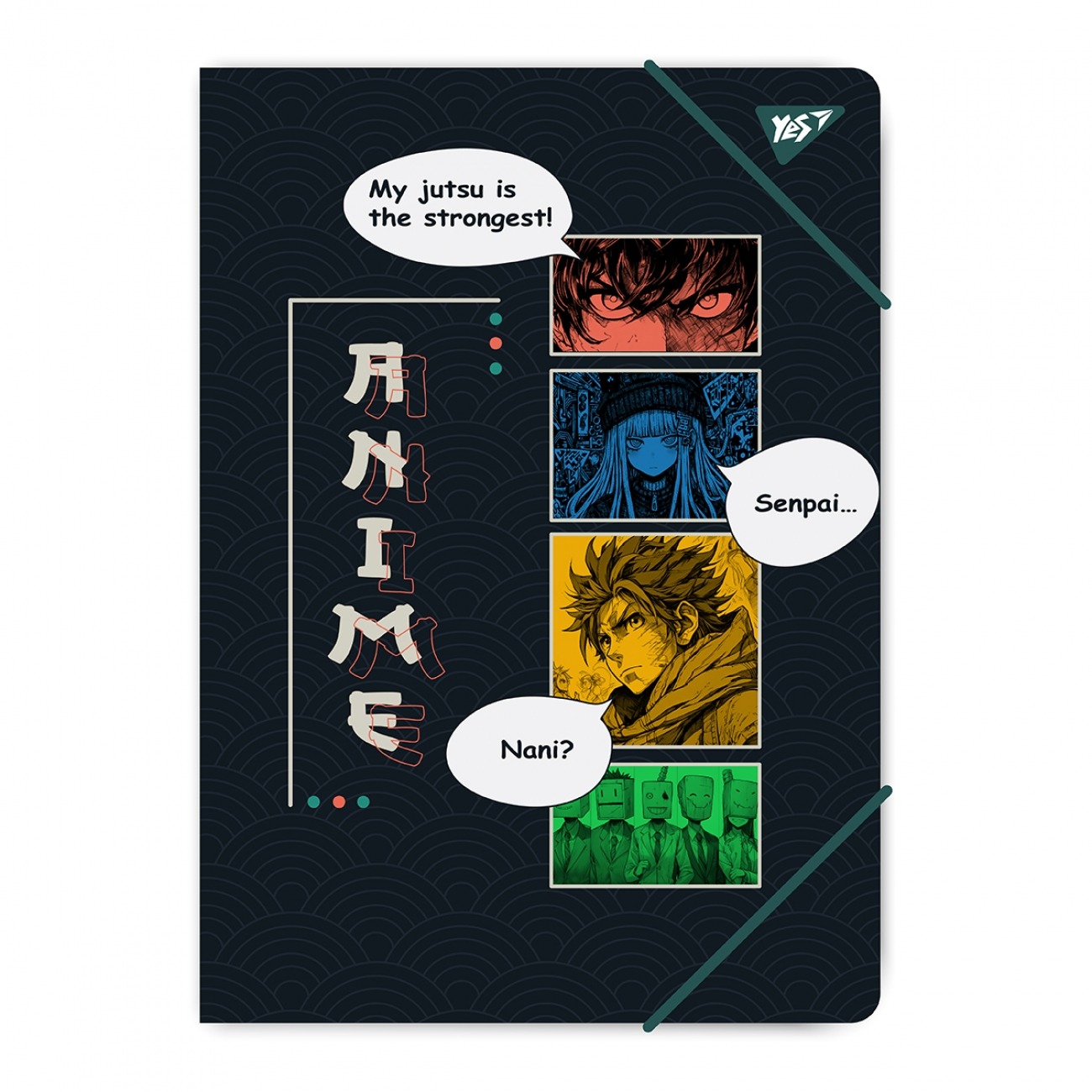 A4 rubber folder "Yes" /492217/ "Anime" (1/40/80)