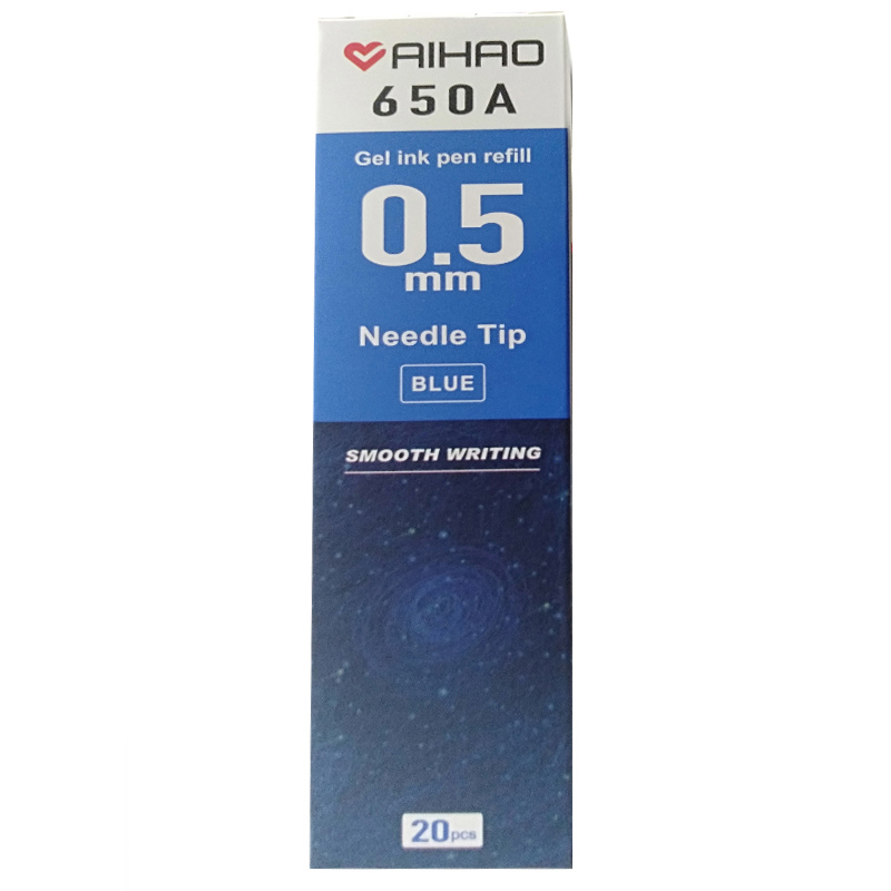 Gel rod "AIHAO" /AH650A/ NEW2020 blue, 0.5mm (130mm) (20/240)