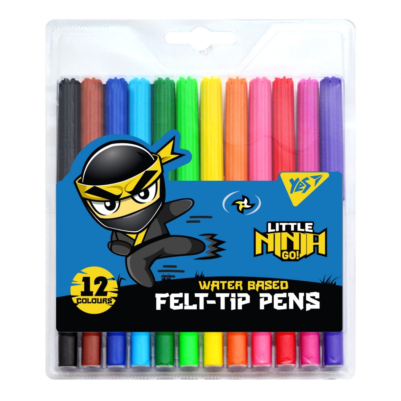 Felt-tip pens "YES" 12 pcs. /650530/ "Ninja" (1/12/192)