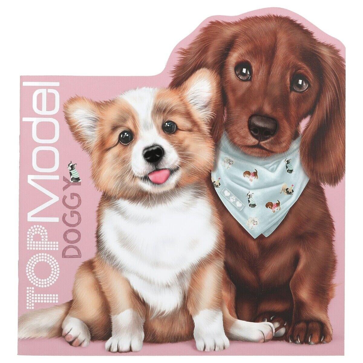 Coloring album 21*22 ​​cm/12 sheets. /2603-2/ "Top Model Dogs" + stickers 2 sheets. (1/36)
