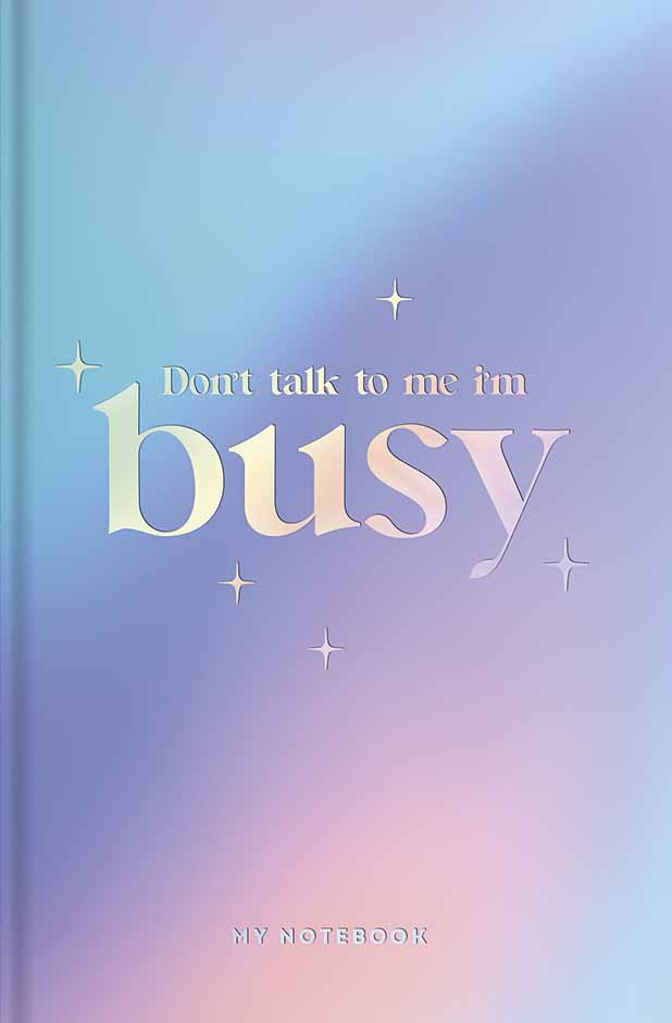 Notebook A6/80 sheets. "Genius" integrated cover /A6-IC-080-7079K/ # white block, 70g/m2, soft touch + holographic embossing (1/24)