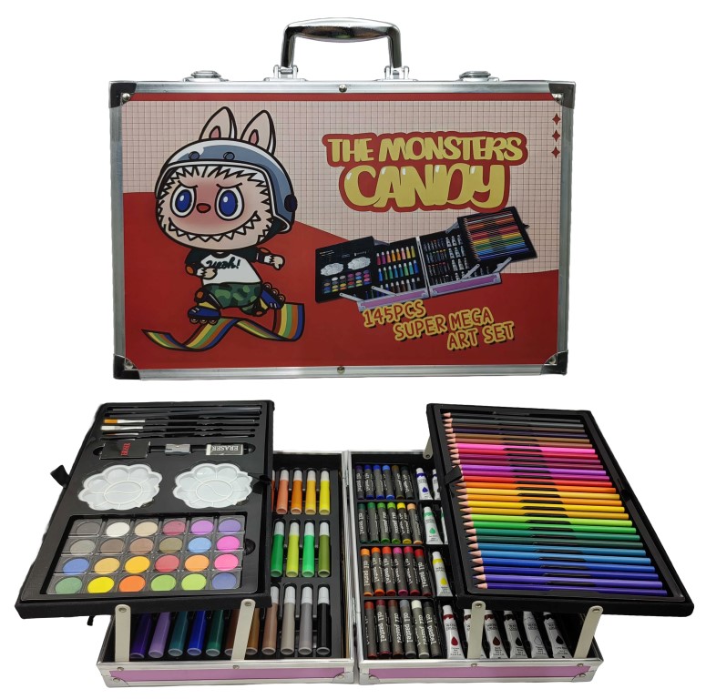 Set for creativity /145-LA/ "Labubu Labubu" 145 items, suitcase 34.5*23*9cm (1/6)