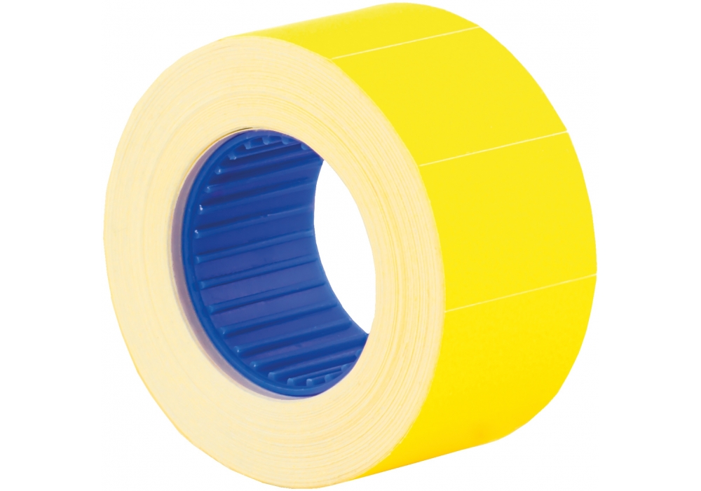 Rectangular price tag "Economix" /E21305-05/ 26x16 mm, 500 pcs/roll, yellow (10/300)