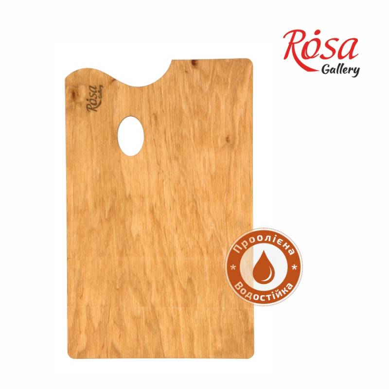 Wooden palette, under etudn. French type, rectangular, oil, 45.5*28.5 cm, /114/ ROSA Gallery