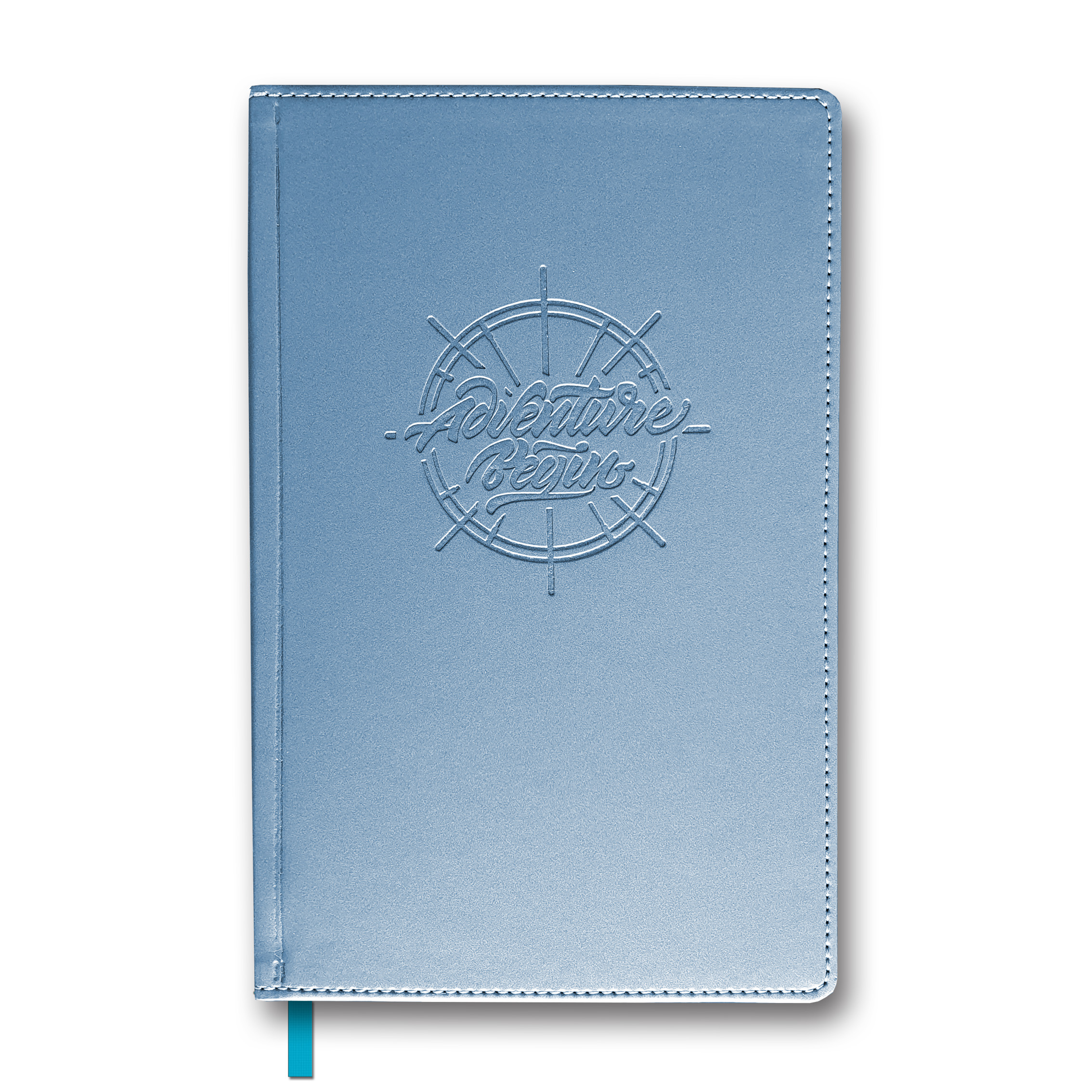 Notebook BV-4K A5/88, == MILANO blue. cream, 70 g/m, lasse, ask for integration + col. pressure (20)