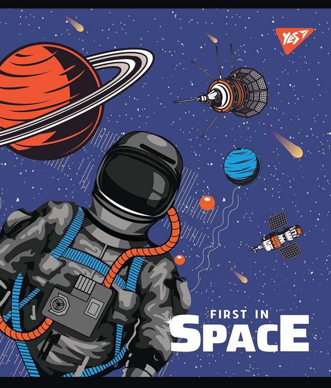 Student's notebook "YES" 12 sheets # /765137/ "Galaxy exploring" select hybrid varnish (10/250)