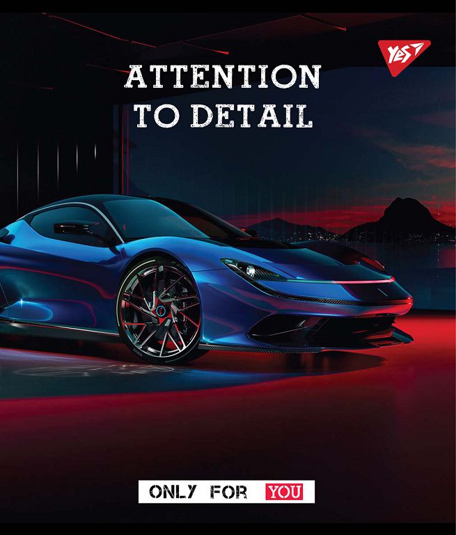 Student's notebook "YES" 12 sheets == /765162/ "Auto tuning" optional hybrid varnish (10/250)