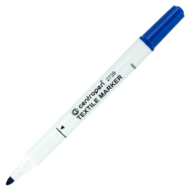 Textile marker "Centropen" /2739/03/ blue (10)