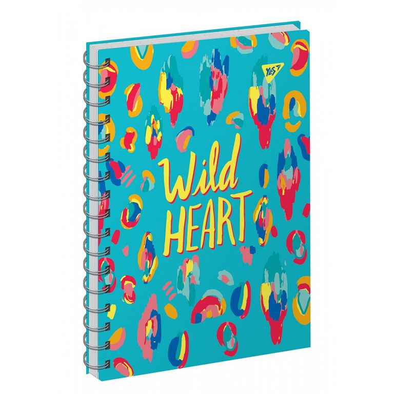 Notebook A6/64 # "YES" /151620/ 7BTC "Etta Vee Neon" double spiral, neon+lam.soft-touch (3/60)