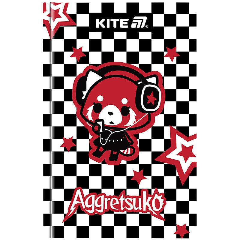 Блокнот А6/80арк. "Kite" /AR25-199/ тверда обкл. # Aggretsuko (1/10)