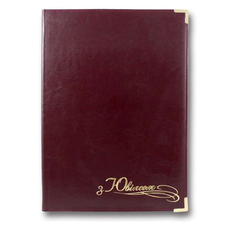 Greeting folder A4 "With Anniversary" "Brisk" PPV-5 "Sarif" BORDEAUX (1/20)