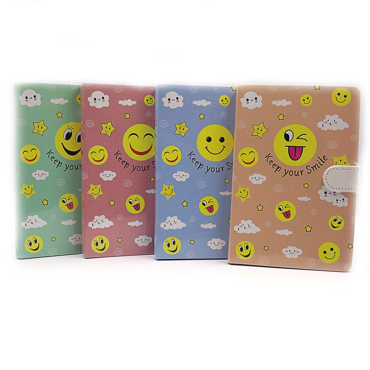Button notebook B6 "JO" /9702L-2 / "Smile" (1/12)