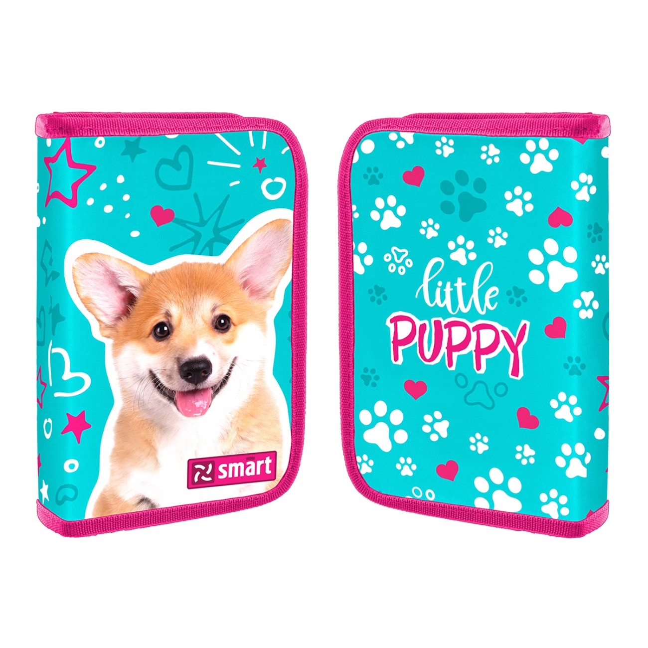 Hard pencil case "Smart" /533283/ 1 compartment. 2 branches HP-04 Corgi (1/50)