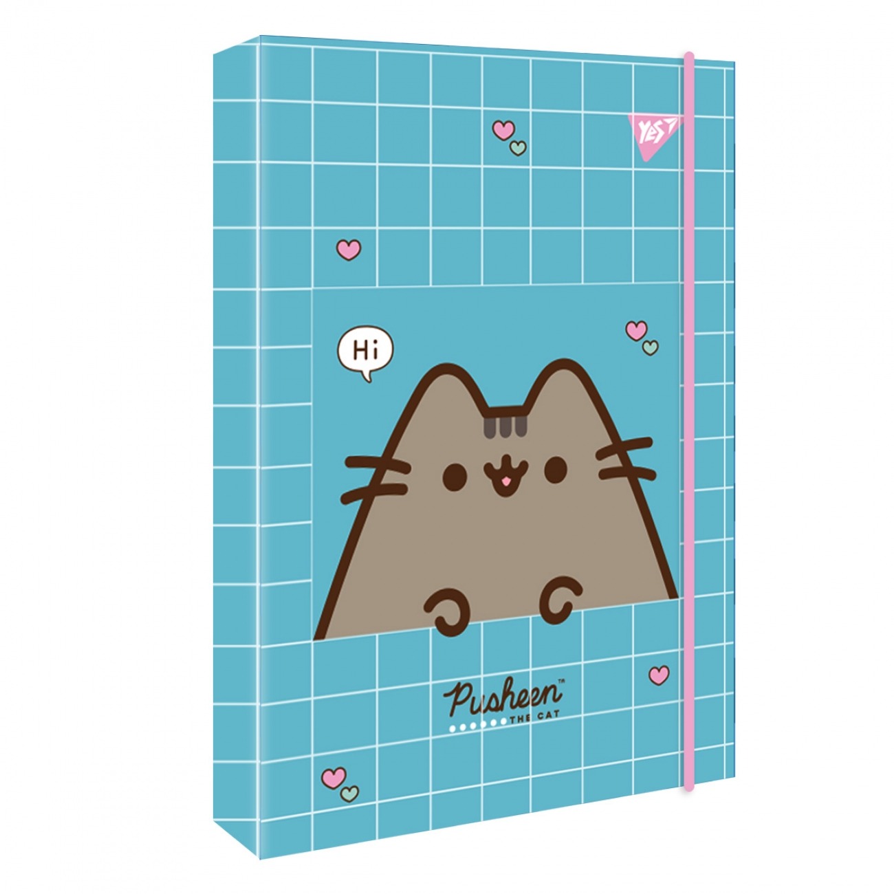 Папка для зошитів карт. на гумці В5 "Yes" /500239/ "Pusheen" (1/12/48)