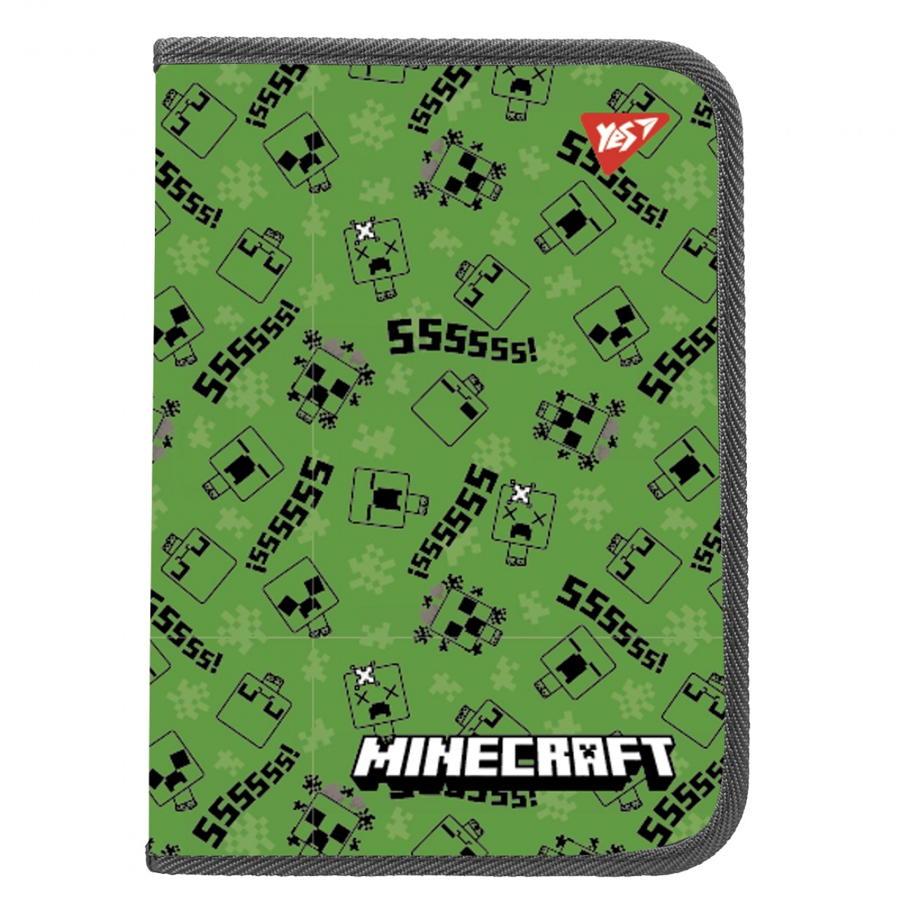 Папка для зошитів пл. на блискавці B5 "Yes" /492203/ "Minecraft. Creepers" (1/12/96)