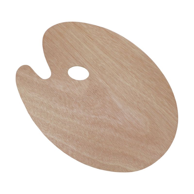 Wooden palette, oval, 30x40 cm., (thickness 3 mm.)(18444), D.K.ART & CRAFT