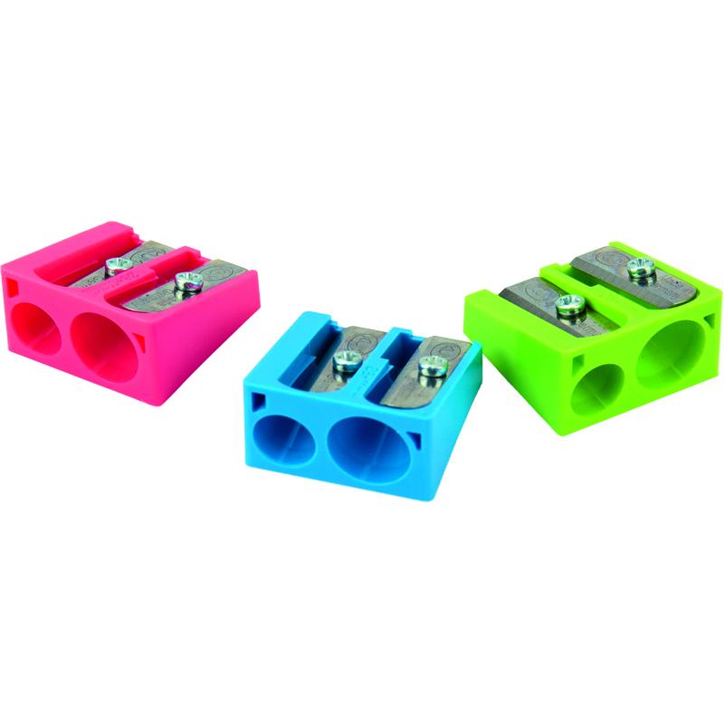 Sharpener "KUM" /410K/ plastic double wedge, used/container (24)