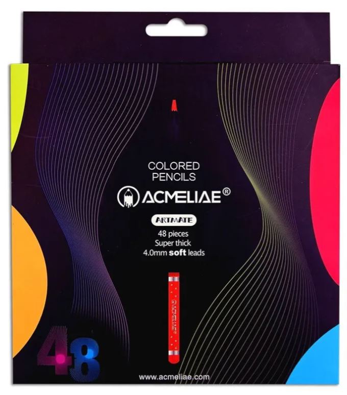 Олівці кольорові "Acmeliae" 48 кол. /43185/ 4.0мм, карт. Уп (1/6/36)