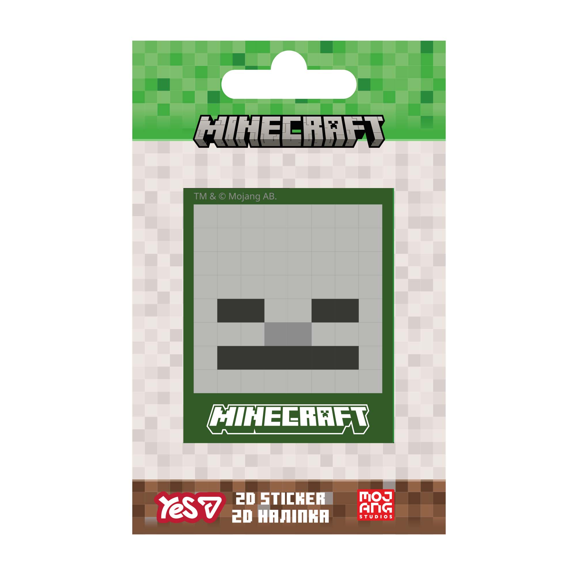 Наліпка "YES" /708511/ 2D "Minecraft.Skeleton" (1/10/100)