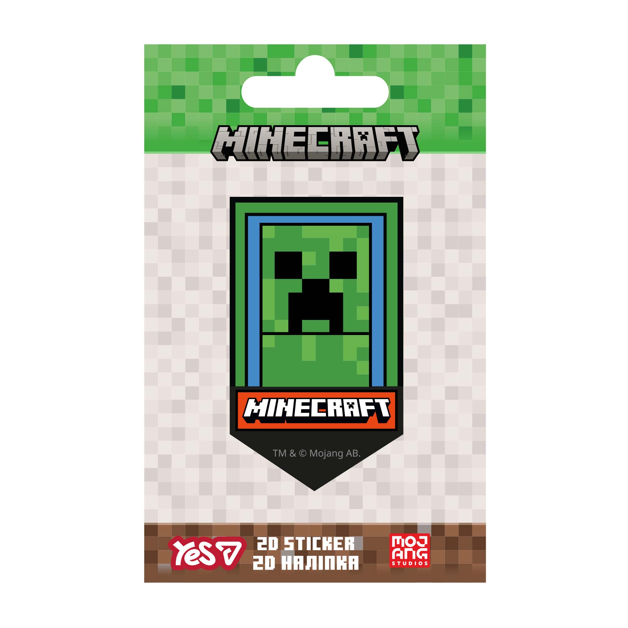 Наліпка "YES" /708512/ 2D "Minecraft.Boom" (1/10/100)