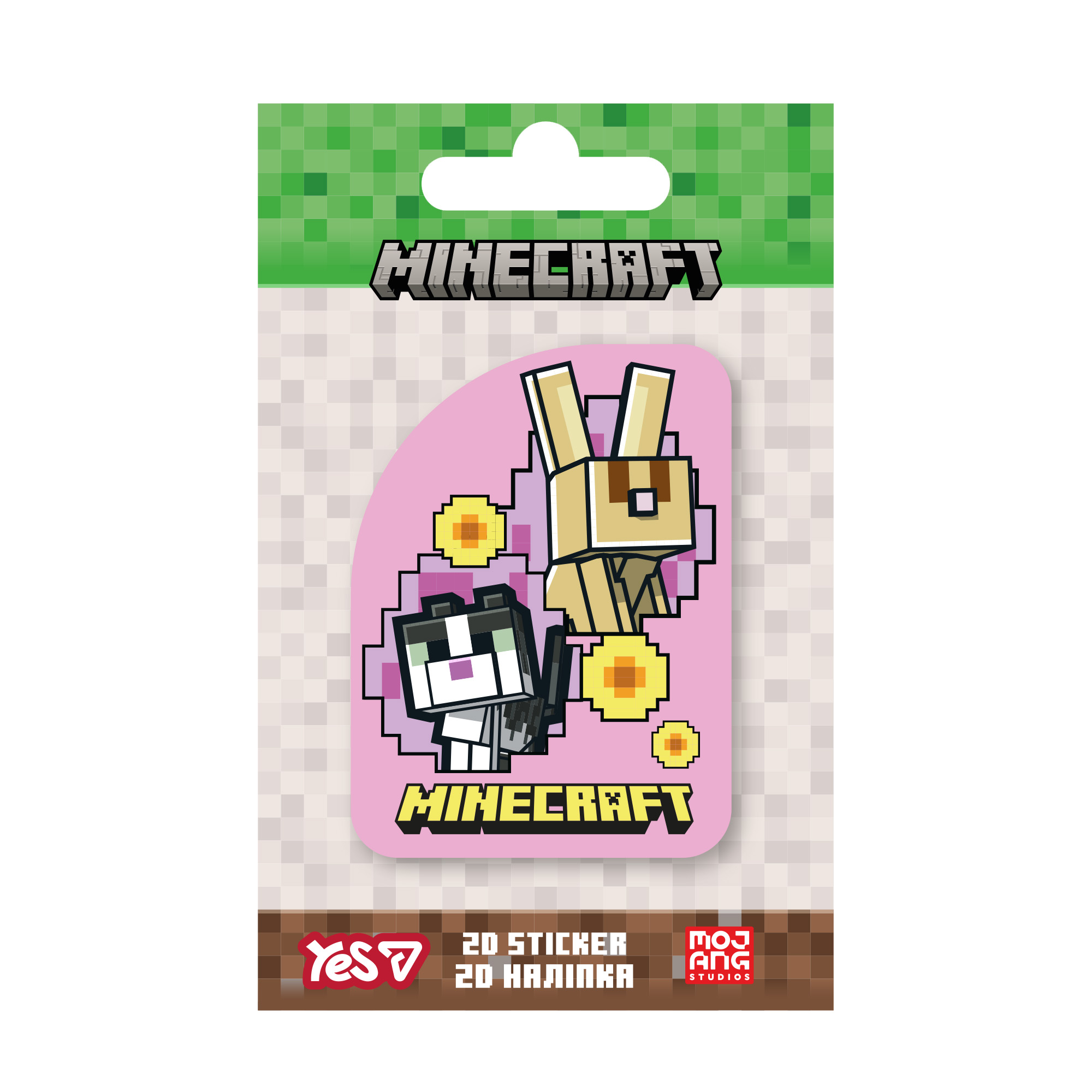 Наліпка "YES" /708514/ 2D "Minecraft.Spring Animals" (1/10/100)
