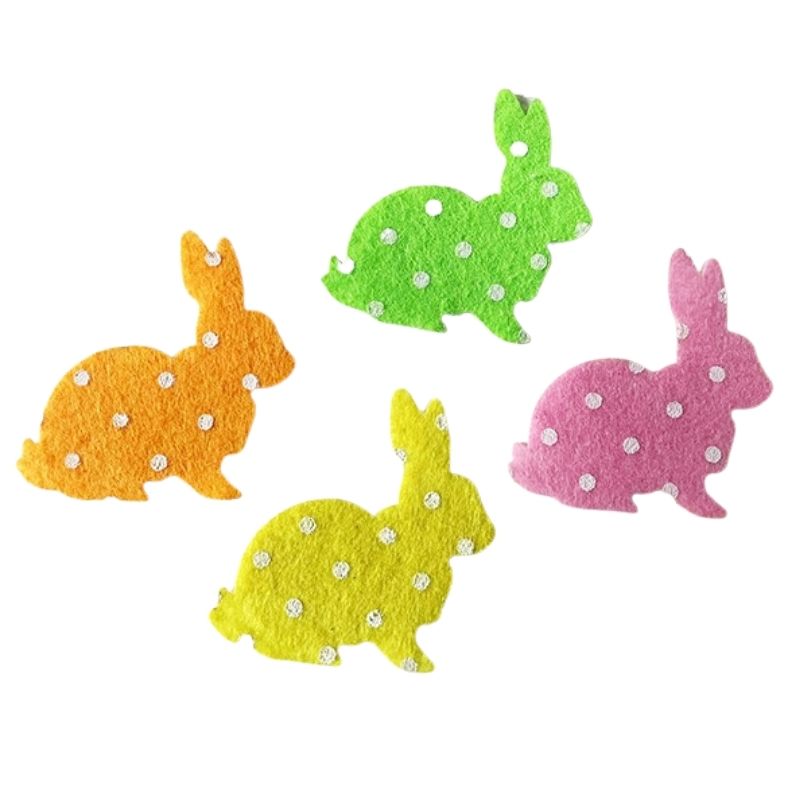 Blank "Diamond handles" /120640/ "Rabbit", 5 cm, 40 pcs in a pack, in peas