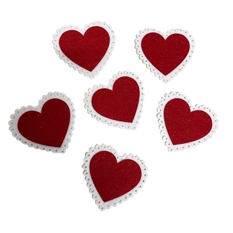 Blank "Diamond handles" /120717/ "Fiery heart", 7.5 cm, 30 pcs in a pack