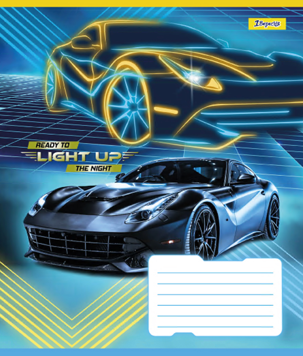 Student's notebook "1B" 48 sheets == /767118/ "Lights up" (10/200)