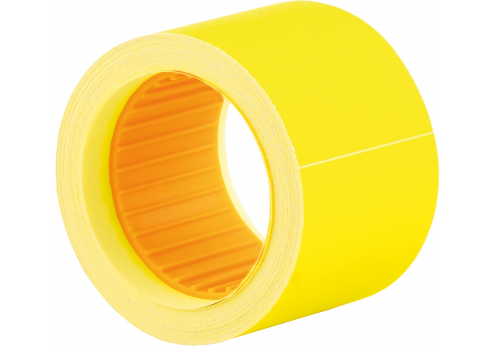 Rectangular price tag "Economix" /E21310-05/ 50x40 mm, 100 pcs/roll, yellow (5/200)