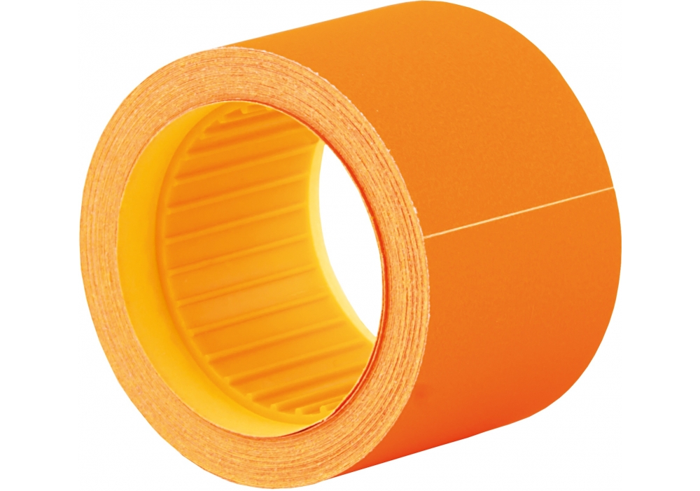 Rectangular price tag "Economix" /E21310-06/ 50x40 mm, 100 pcs/roll, orange (5/200)