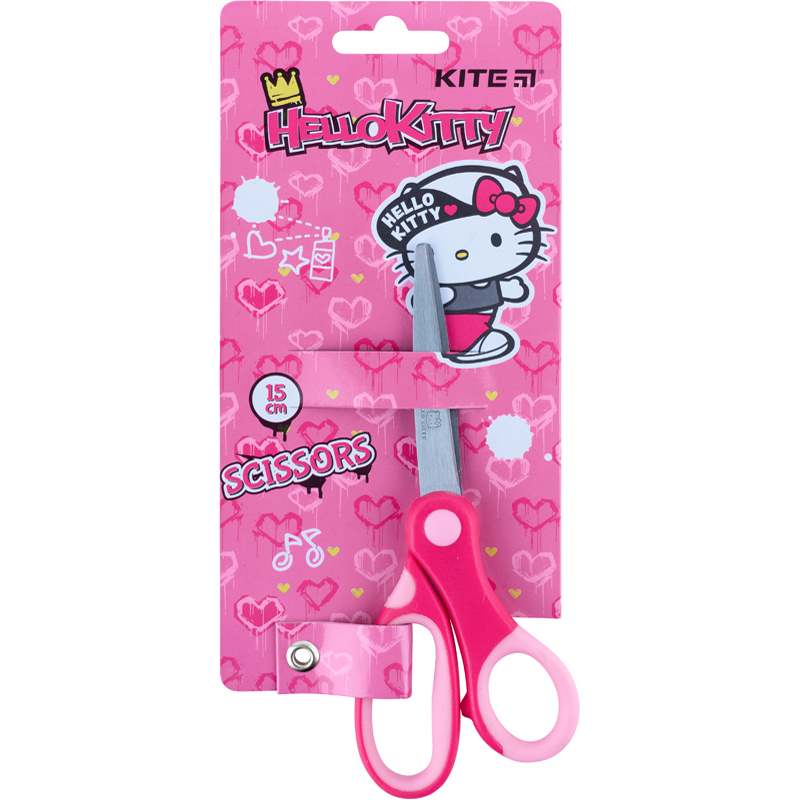 Ножиці  дитячі "Kite" /HK22-126/ 15см Hello Kitty (1/12/240)