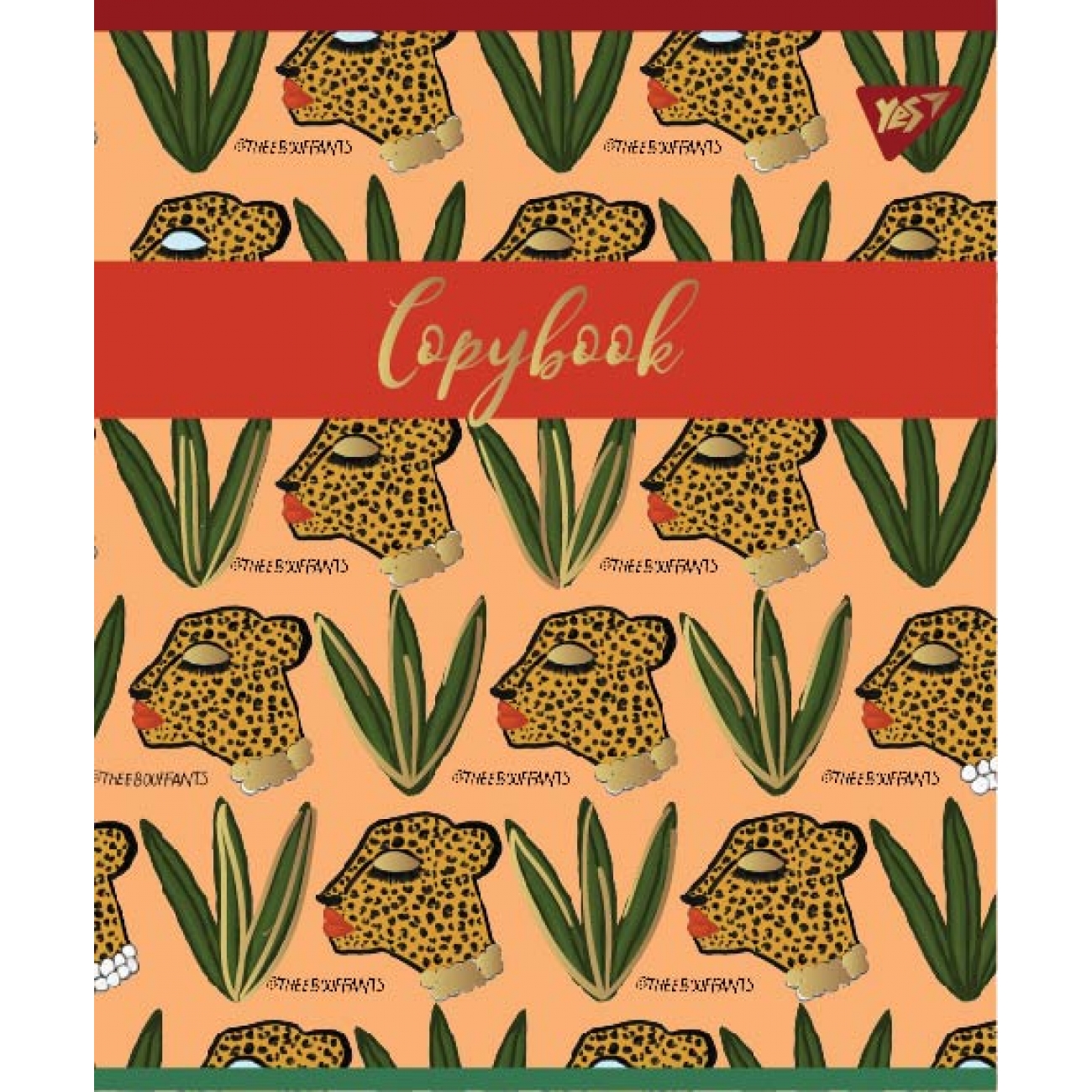Student's notebook "YES" 96 sheets # /764405/ "WILD CAT" mat. VDL+soft-touch+gold foil (5/60)