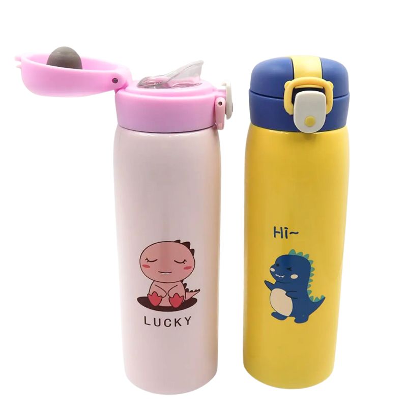 Thermos water bottle "JO" /0193/ "Children's" 500ml, double wall, mix