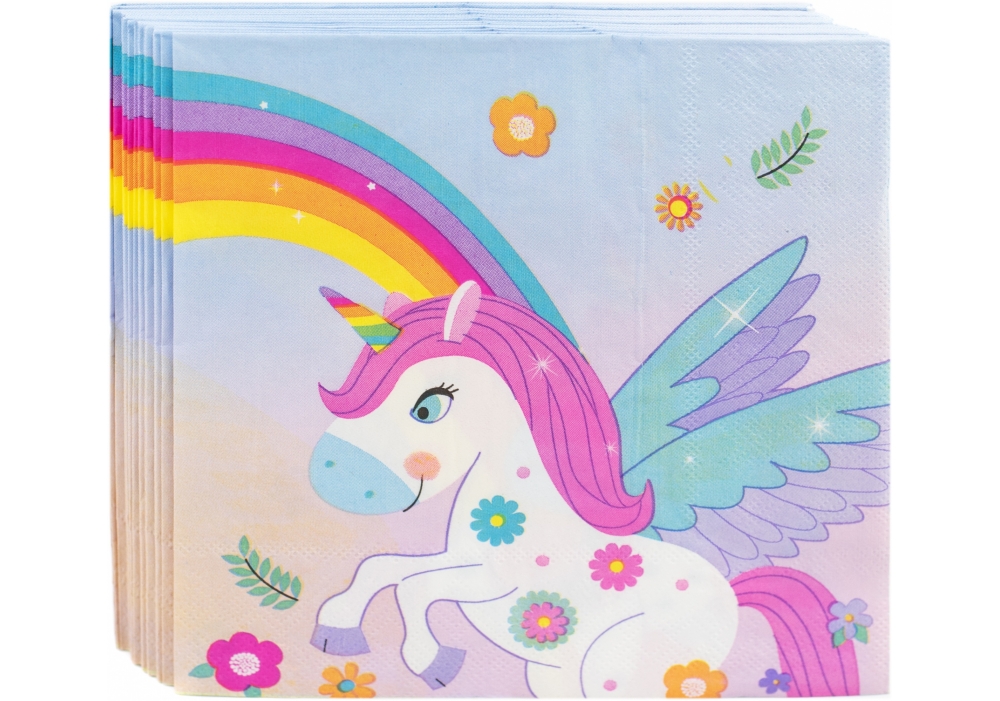 Set of napkins "Maxi" /MX446145/ "Unicorn" 20 pcs. 2-layers 33x33 cm (1/36)