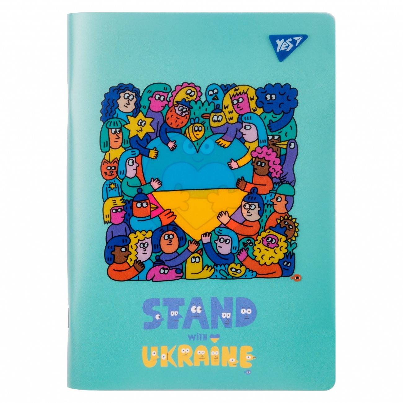 Notebook A5/70 # "YES" /681859/ staple layer. incl. "Stand with Ukraine" (1/20/40)