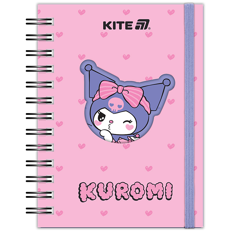 Блокнот А6/80арк. "Kite" /HK25-229-2/ вирубка, спіраль Kuromi Куромі (1/50)