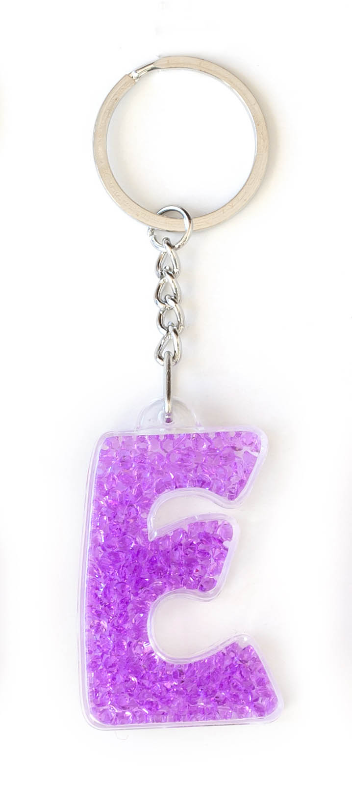 Keychain "YES Weekend" /554259/ letter "E" Violet (1/50/200)