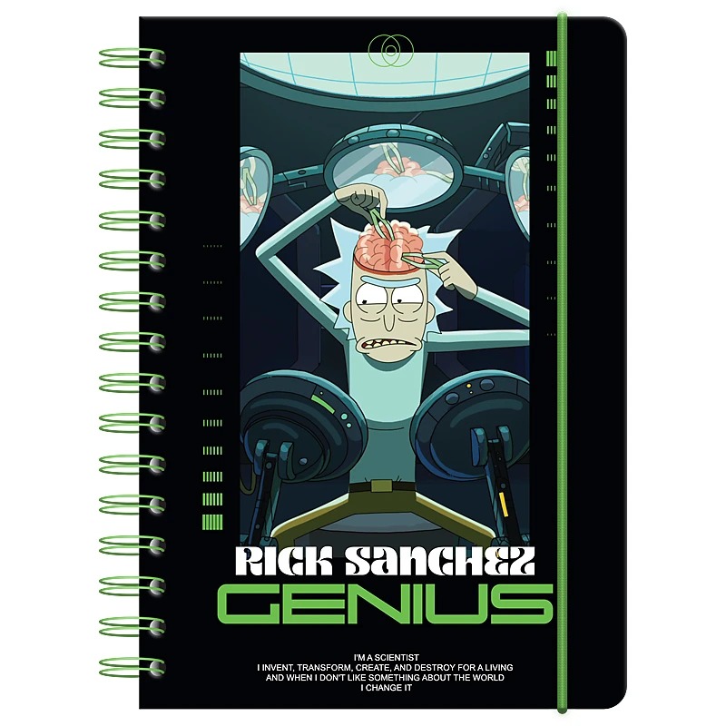 Notebook A5/80 sheets. "Kite" /RM24-190/ # on Rick & Morty Spiral (1/10/20)