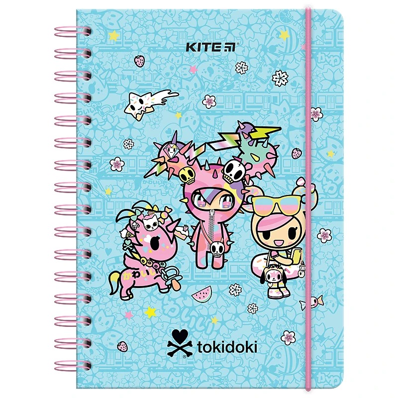 Notebook A5/80 sheets. "Kite" /TK24-190/ # on spiral "Tokidoki" (1/10/20)