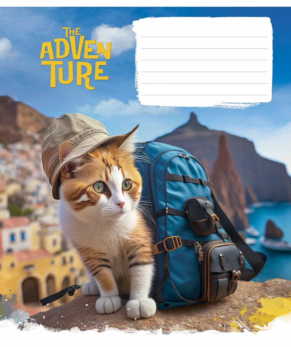 Student's notebook "Star" 12 sheets == /3285L/ "Best adventure" VD-lacquer (night) (30/360)