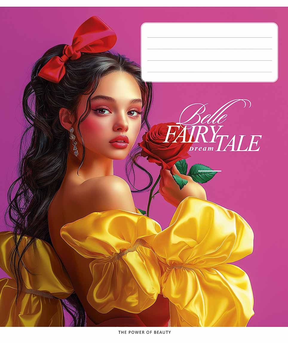 Зошит уч. "Школярик" 48арк.# /3542K/ "Fairytale" ВД-лак (дівчинка) (10/100)