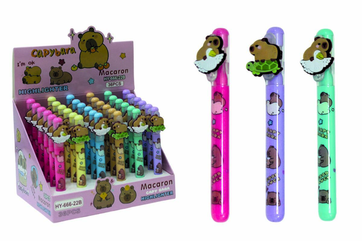 Text marker "WB" /HY-666-22B/ pastel Capybara, pastel (36)