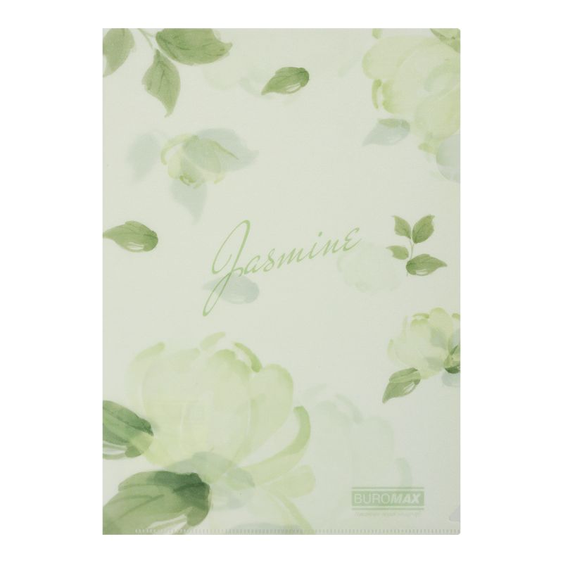 Corner folder A4 "BuroMAX" /BM.3854-38/ matte plastic, ARABESKI, mint (12/480)