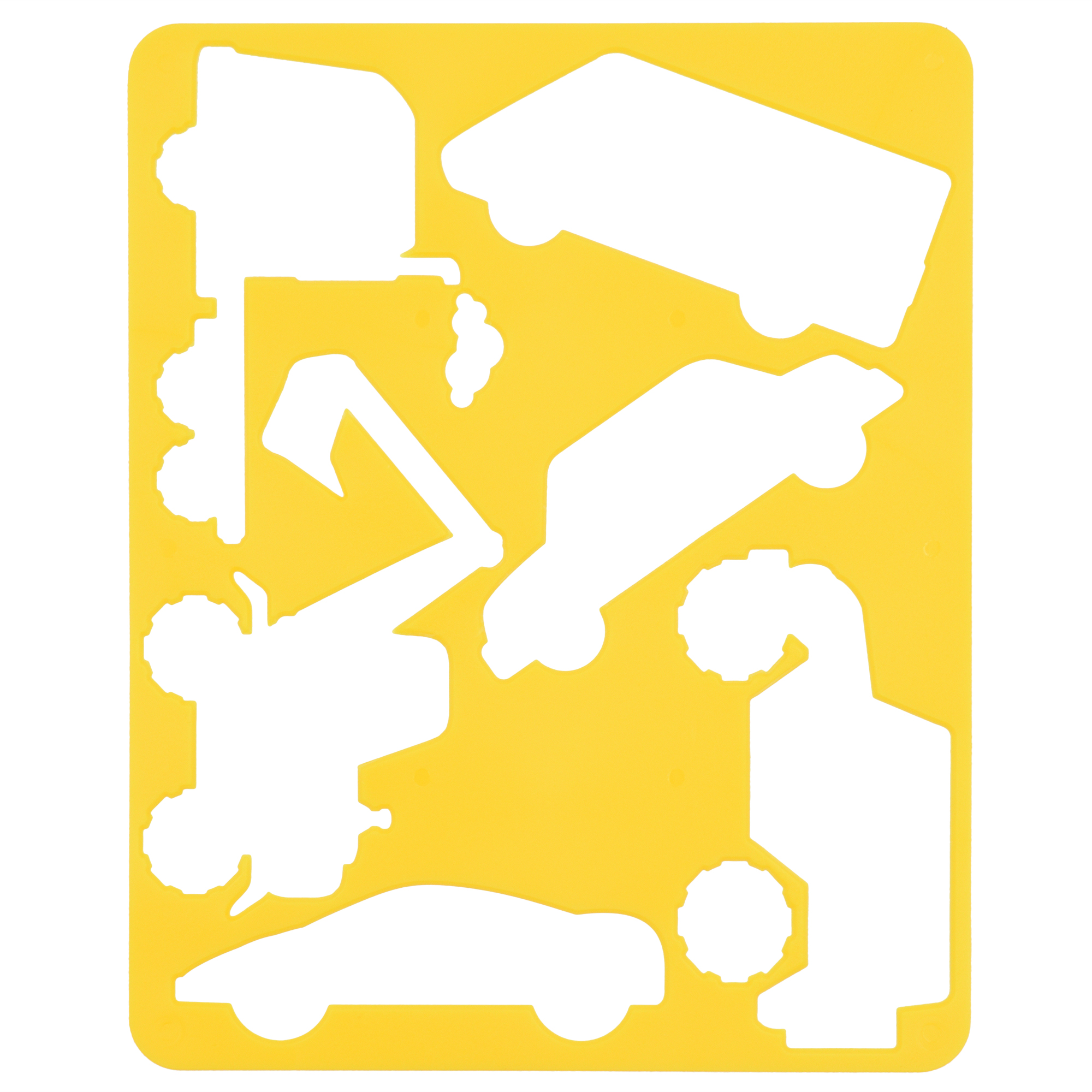 Stencil "1B" /940363/ plastic "Types of transport 2" 20x16 (1/10/120)