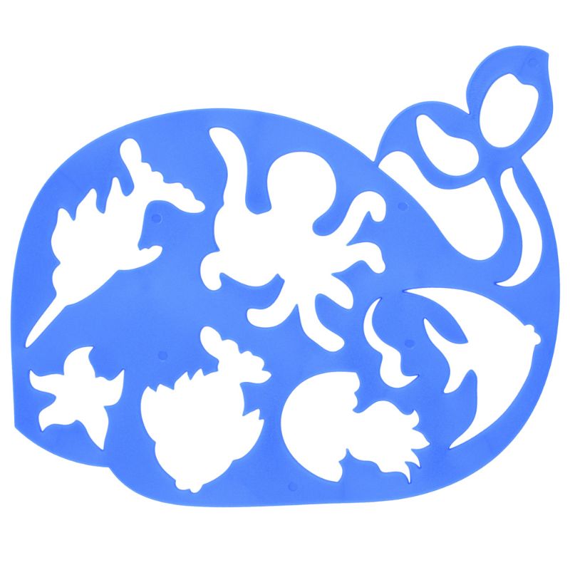 Stencil "1B" /940384/ figured "Whale and his friends" 20x16 (1/10/100)
