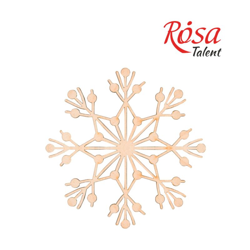Заготовка "Rosa Talent" "Сніжинка 2" /178/ 4шт, фанера, 10см
