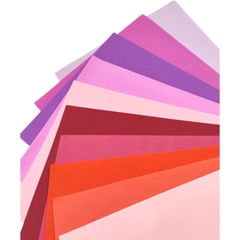 Flexica (foamiran) "Diamond pens" /125467/ EVA 20*30cm 0.8-1.0mm Berry (10 sheets) (1/100)