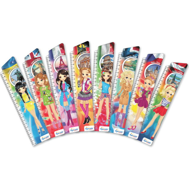 Bookmark for books "Pamagiya" "Girls of Europe" 8pcs/pack (12)
