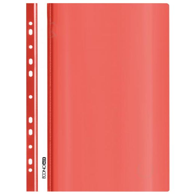 Speed ​​stapler pl. euro perf "Economix" /E31510-03/ A4 red, gloss, 120/160 μm (10)