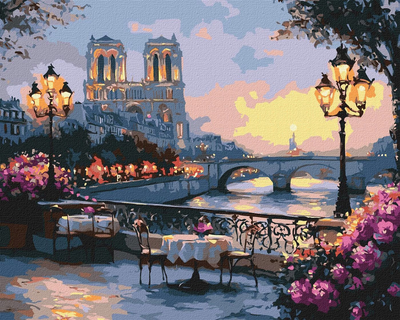 Painting by numbers "Ideyka" /KHO2905/ "French landscape" 40*50 cm